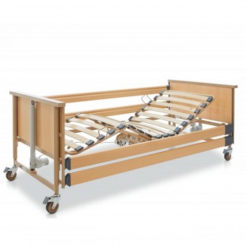 Elektricky polohovateľné lôžko, drevený rošt/kovový rošt, zdvih 40-80cm, 230V