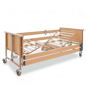 Elektricky polohovateľné lôžko, kovový rošt, zdvih 23-63cm, 230V, Low entry