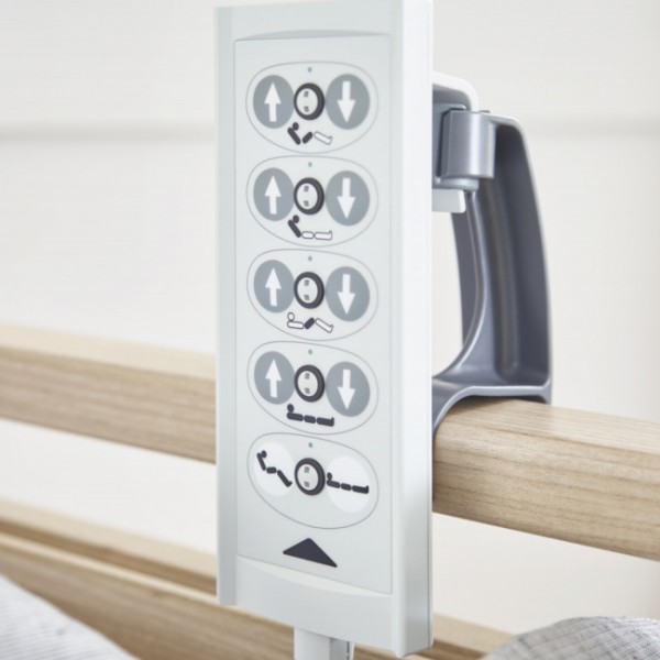 Elektricky polohovateľné lôžko, kovový rošt, zdvih 23-63cm, 230V, Low entry