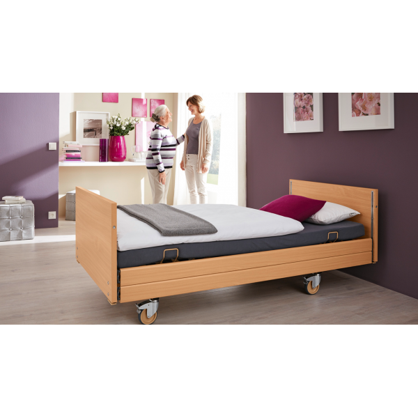 Elektricky polohovateľné lôžko, drevený rošt, zdvih 35-80cm, 24V, WF4
